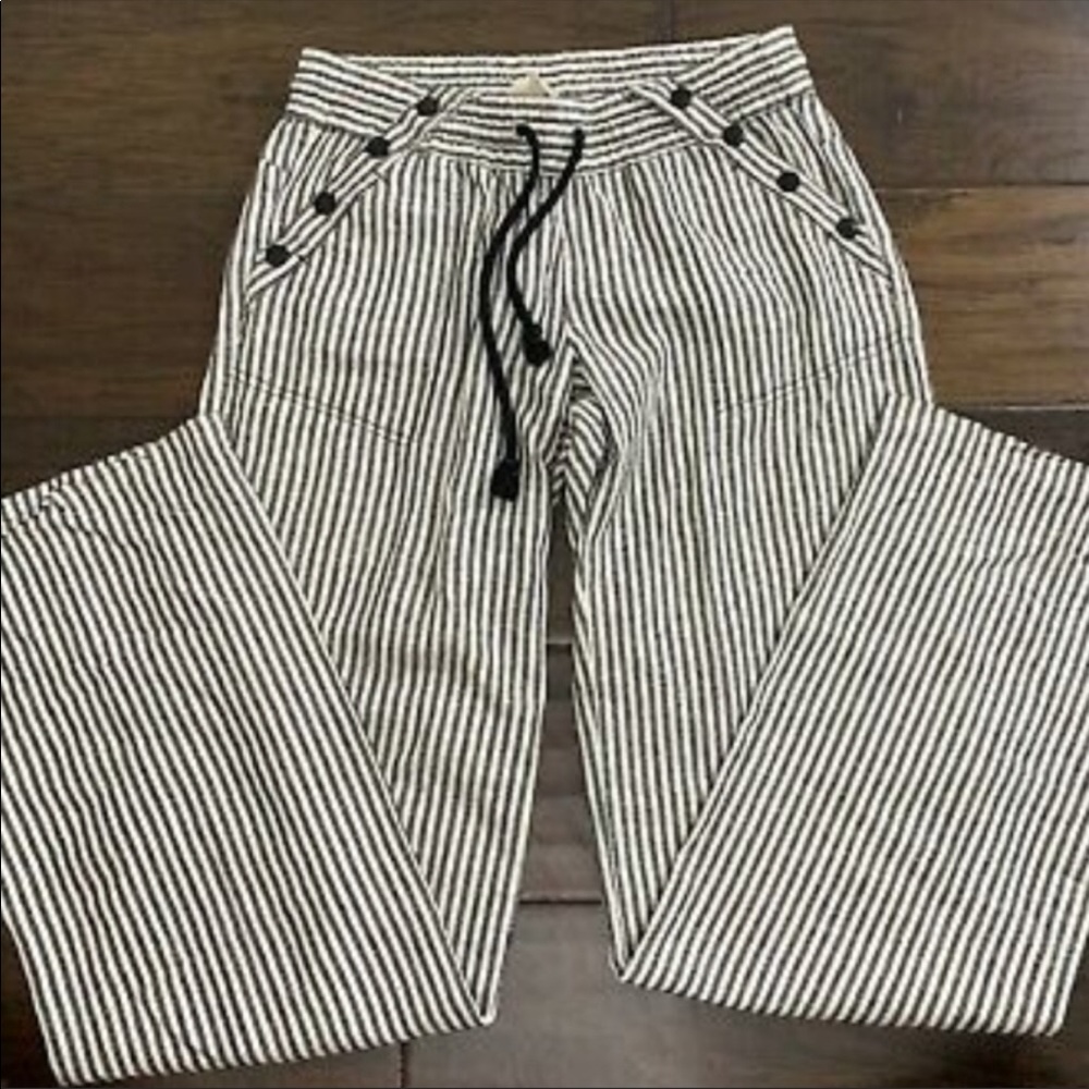 Rewind Size 1 Striped Linen Pants